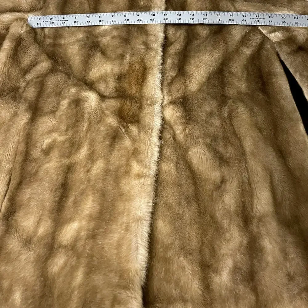 Vintage Women’s 1950’s Tissavel Of France For Country Pacer Faux Fur Coat Size L - Picture 8 of 16